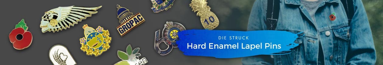 Hard Enamel Die Struck Lapel Pins