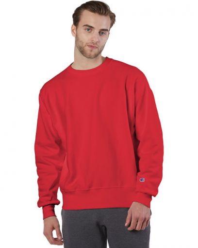 S1049 Champion Reverse Weave Crewneck Sweatshirt Custom Printed or Embroidered