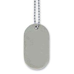 Solid Pewter Dog Tag