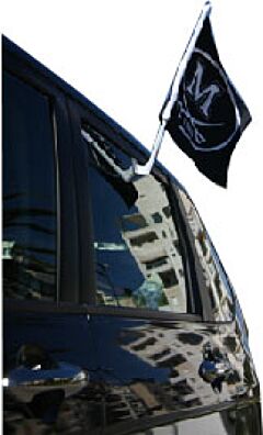 Economy Poly Mini Car Flag with 13
