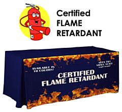8' Flame Retardant Fitted Table Cover