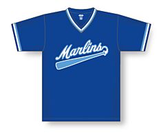 BA1333 V-Neck Dryflex Baseball Jersey with Sleeve Trim