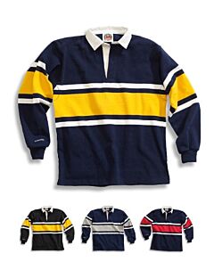 Traditional Cotton Collegiate Stripe Rugby Shirts
