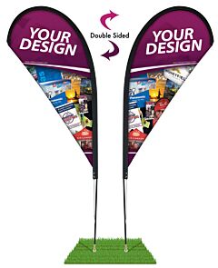 WF-2TM 11' Tear Drop Wind Flag Kit - Double Sided
