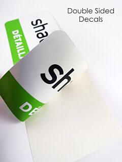 37 to 50 sq in, Double-sided Decals, Screen-printed (DSW/50)