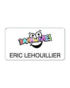 Full Colour Plastic Name Badge (2.75