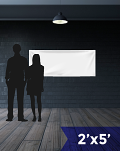 banner2x5 2' x 5' 13 oz Vinyl Single-Sided Banner