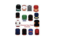 H6000 . Custom Practice Hockey Jerseys Printed with Your Logo. Get on the ice for practice with these custom printed hockey uniforms. We Custom Print Team Logo, Name And Player number. Fast & friendly customer service!