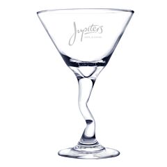 LMA133 9.25oz Martini Glass with Deep Etch Decoration