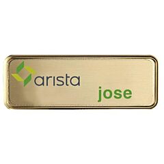 Full Colour Metal Frame Name Badge (3