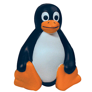 GK168 Sitting Penguin Stress Reliever Ball