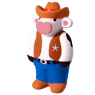 GK102 Cowboy Cow Stress Reliever Ball