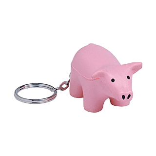 GK123 Pig Keyring Stress Reliever Ball