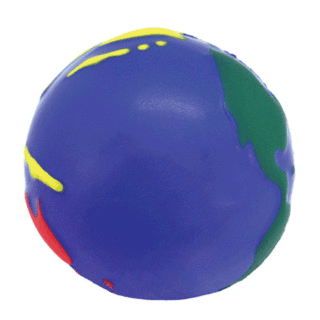 GK81 Multicoloured Earth Stress Reliever Ball