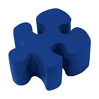 GK343 Blue Puzzle Stress Reliever Ball
