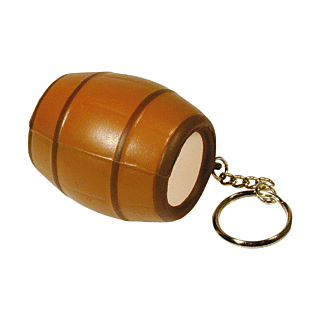 GK286 Barrel Keyring Stress Reliever Ball