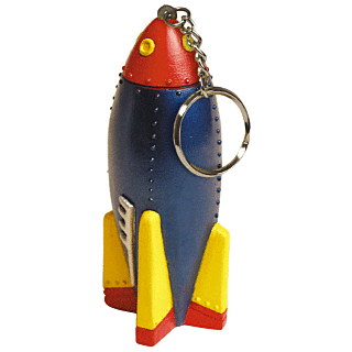 GK338 Rocket Keyring Stress Reliever Ball