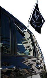Economy Poly Mini Car Flag with 13