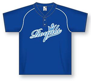 BA1344 Two-Button Dryflex Pullover Baseball Jersey