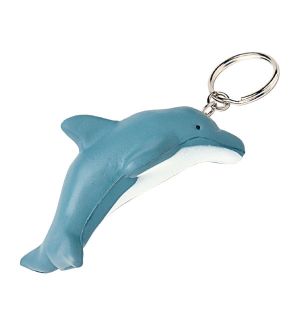 GK164 Dolphin Keyring Stress Reliever Ball