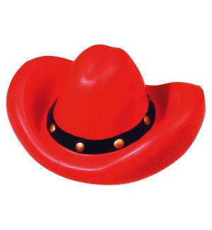 GK306 Red Cowboy Hat Stress Reliever Ball
