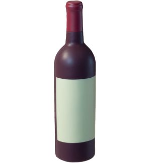 GK469 Red Wine Bottle Stress Reliever Ball