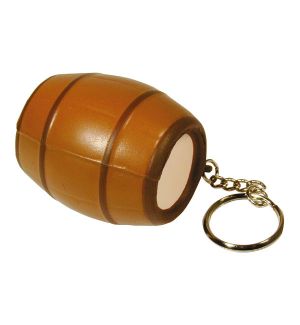 GK286 Barrel Keyring Stress Reliever Ball