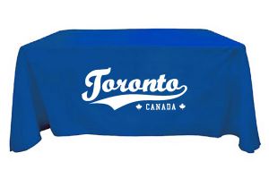 TC006 6' Extra-Large 1 Colour Logo Table Throw (Full Cover)