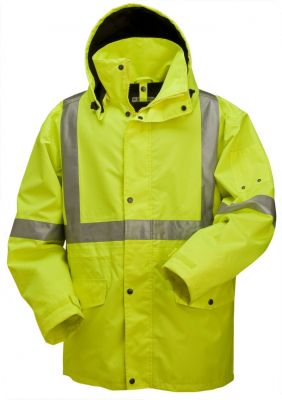 High Visibility 3/4 Length Rain Jacket