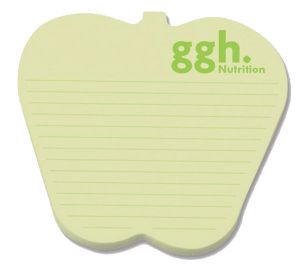 Post-it Custom Printed Die-Cut Notes Apple, 25 Sheets/1 Colour Print