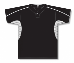 One Button Dryflex Baseball Jerseys with Half Side Inserts