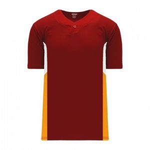 BA1763 One Button Dryflex Baseball Jerseys with Mesh Top Side Inserts
