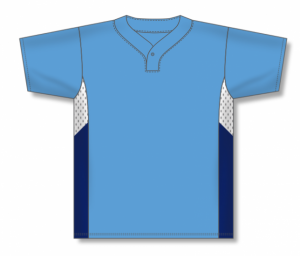 One Button Dryflex Baseball Jerseys with Mesh Top Side Inserts