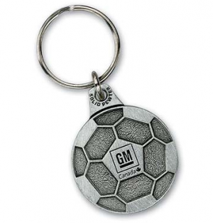 2D Solid Pewter Key Chain