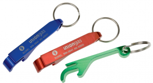 Aluminum Bottle Opener with Key Ring