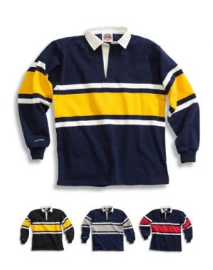 Traditional Cotton Collegiate Stripe Rugby Shirts