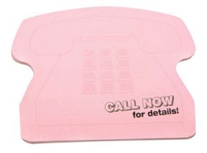 Post-it Custom Printed Die-Cut Notes Telephone, 25 Sheets/1 Colour Print