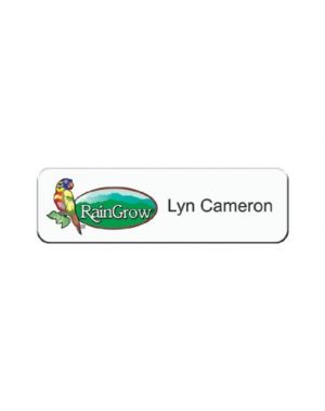 Full Colour Plastic Name Badge (2.5