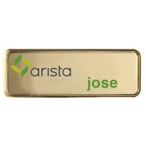 Full Colour Metal Frame Name Badge (3