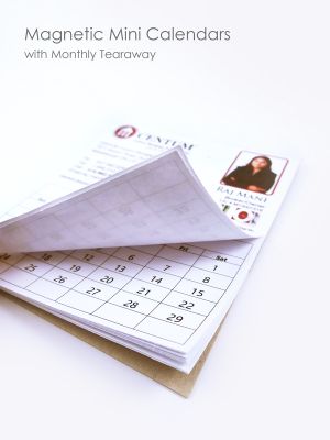 Magnetic Mini Calendars with Monthly Tearaway