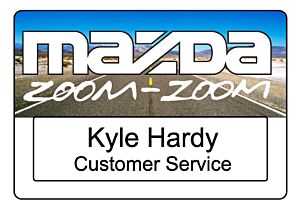 Full Colour Print - Window Plastic Name Badge (2.63