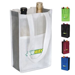 Non-Woven Two Bottle Wine Bag