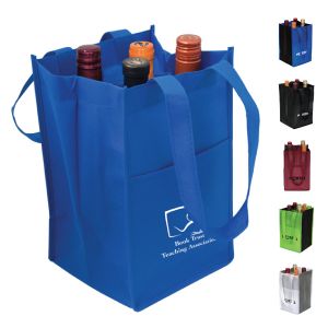 Non-Woven Four Bottle Wine Bag