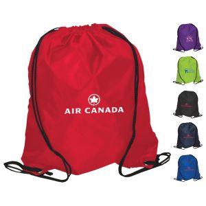 Colour Polyester Drawstring Knapsack