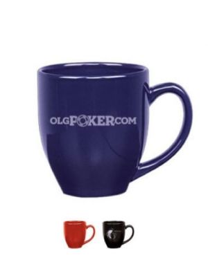 14 oz Printed Bistro Ceramic Colour Mugs