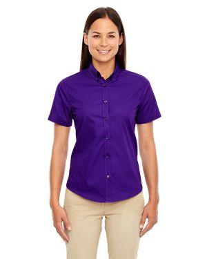78194 Core 365 Ladies' Optimum Short-Sleeve Twill Shirt