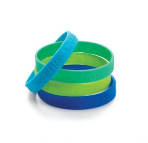 Debossed or Embossed Silicone Bracelets/Wristbands