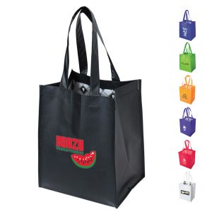 Mid-Size Flat-Bottom Laminated Tote