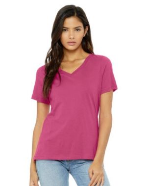 B6405 Bella Ladies' Relaxed Jersey V-Neck T-Shirt