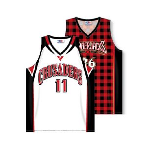 V-Neck Dry-Flex Sublimated Basketball Jersey with Side Inserts